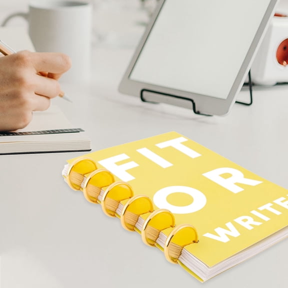 Masteelf 50 Pcs Loose Leaf Mushroom Buckle Notebook Binding Office 2.8X2.8CM Golden