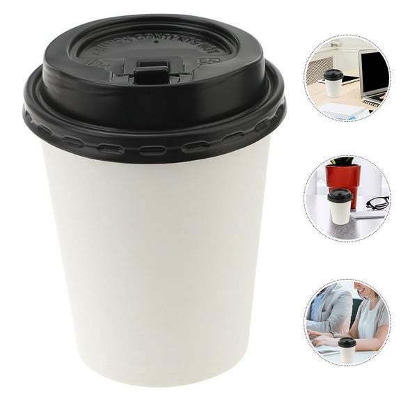 Masteelf  50 Pcs Paper Coffee Cup Hot Espresso Double-layer