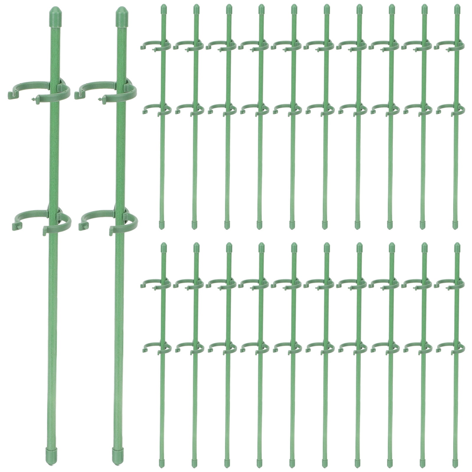 Masteelf 50 Pcs Plastic Flower Rack Sticks for Plants Support Trellis ...
