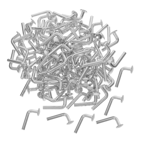 Masteelf 50 Pcs Shelf Safety Latch Heavy-duty Safety Bolts 3.20X1.70X1.10CM Silver