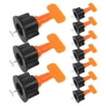 thumbnail image 1 of Masteelf  50 Sets Tile Leveling Tiling Positioning Leveler Spacers and Orange, 1 of 8