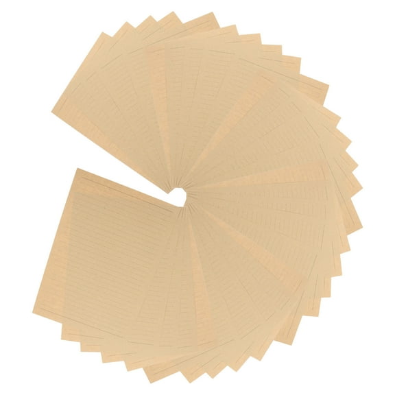 Masteelf 50 Sheets Lined Kraft Letter Paper For Writing Letters Vintage Letter Paper Retro Stationery Paper Kraft Writing Paper Vintage Lined Letter Writing Paper (B5)