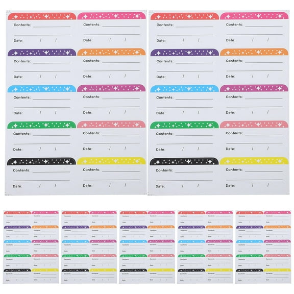 Masteelf 50 Sheets Organization Refrigerator Freezer Labels