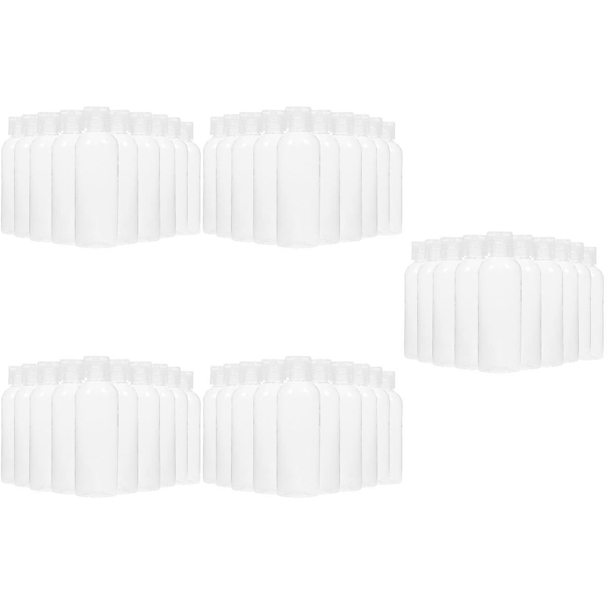 Masteelf 50 pcs Travel Size Bottles Refillable Bottles Plastic Toiletries Container Lotion Shampoo Bottles(100ml)