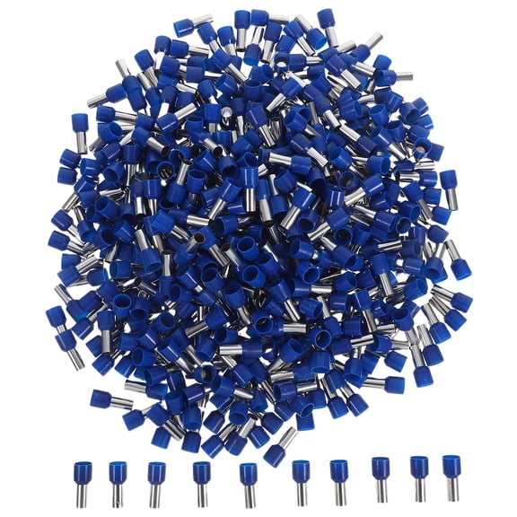 Masteelf 500pcs Electrical Terminal Ferrules Nylon Insulated Wire End Connectors Ferrule Crimp Connectors for Switches Batteries Automotive Home Appliances
