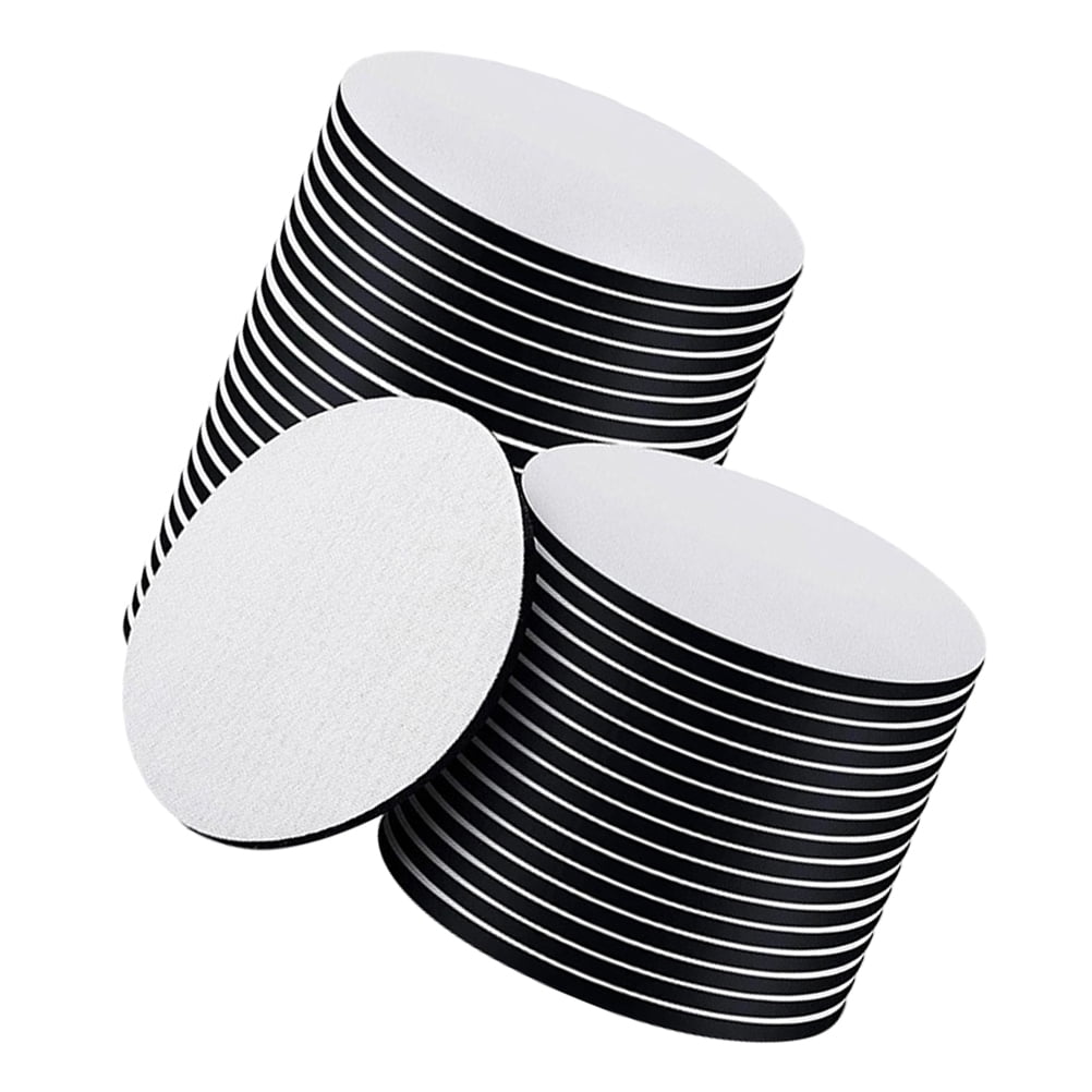 Masteelf 50PCS Sublimation Coasters Sublimation Blank Coasters DIY Crafts Cup Mat Round Cup Mat for DIY Crafts and Heat Transfer Printing