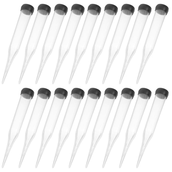 OFFIGAM Clear Plastic Flower Tubes for Floral Arrangements, Easy to Insert, 50 Pieces for Wedding and Event Decoration