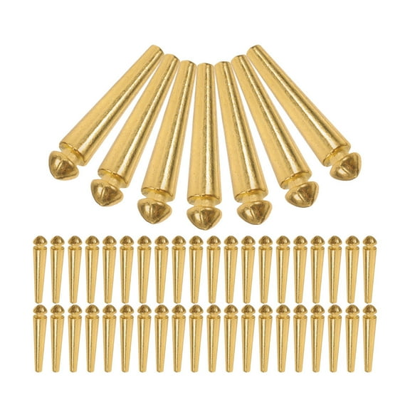 Masteelf 50Pcs Metal Cribbage Board Pegs Cribbage Accessories Traditional Board games Pegs for Travel, Home, and Family Gatherings Golden