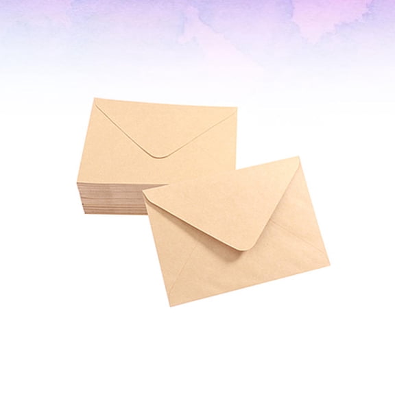 Masteelf 50Pcs Paper Color Decorative Envelopes Simple Design 6.3*4.7in