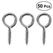 HEATSHAKING jewelry eye screws Screw Eye Pin Carbon Steel Crafting Tools 50Set