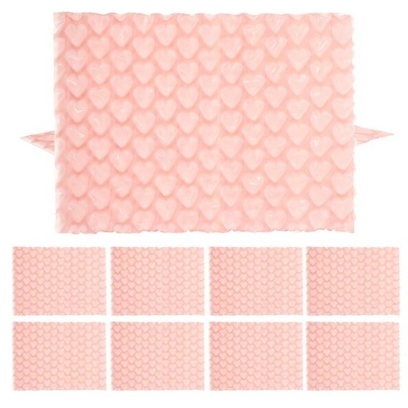 Masteelf 50-Pack Heart-Shaped Bubble Mailers for Small Business Shipping Packaging, Shockproof Pouches, and Useful Bubble Envelopes