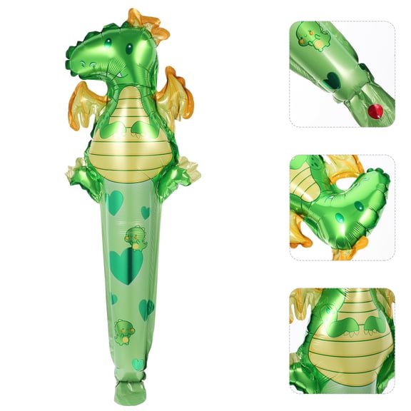 Masteelf 50pcs Inflatable Dinosaur Stick Balloon Animal Theme Birthday Party Favors