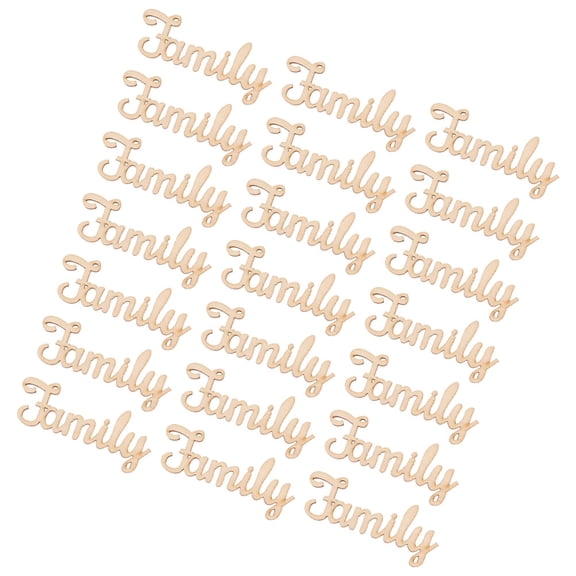 Masteelf 50pcs Beige Wooden Letters for Crafts and DIY Decorations with Unique Details