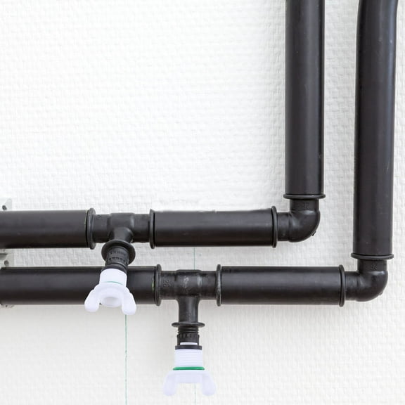 Masteelf 50pcs White Plastic Threaded Hose Plugs Multi-Use Pipe End Caps 1/2 Leak Prevention Plastic Tubing Stopper Pipe End Cap Fitting