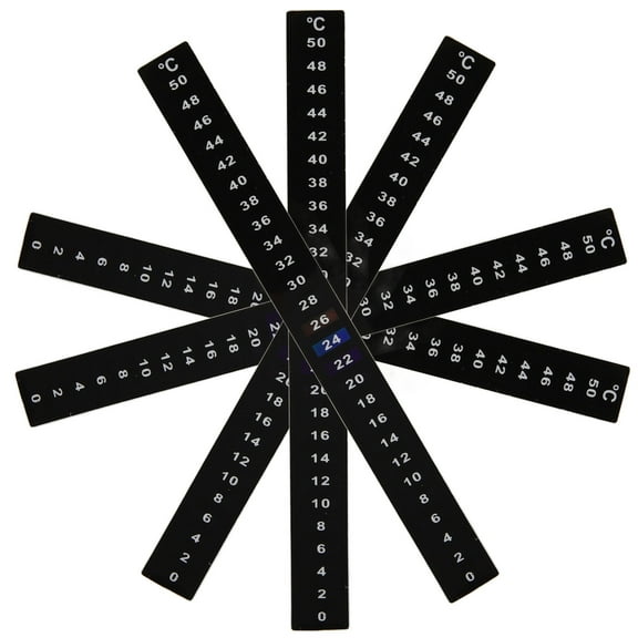 Masteelf 5Pcs Adhesive Temperature Sticker for Brewing Bottle and Fermentation Jar