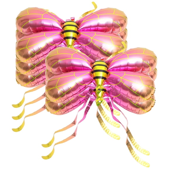 Masteelf 5Pcs Bee Wing Balloons Aluminum Film for Wedding and Graduation Celebrations