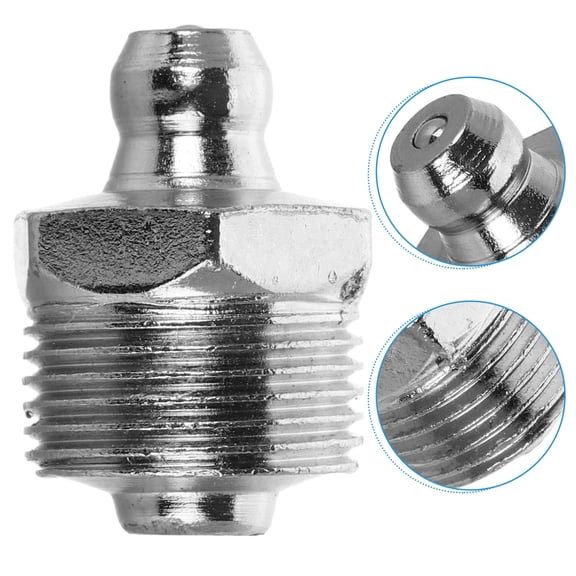 Masteelf 5Pcs Stainless Steel Grease Nozzle for Lubricating Grease Fittings Maintenance Use