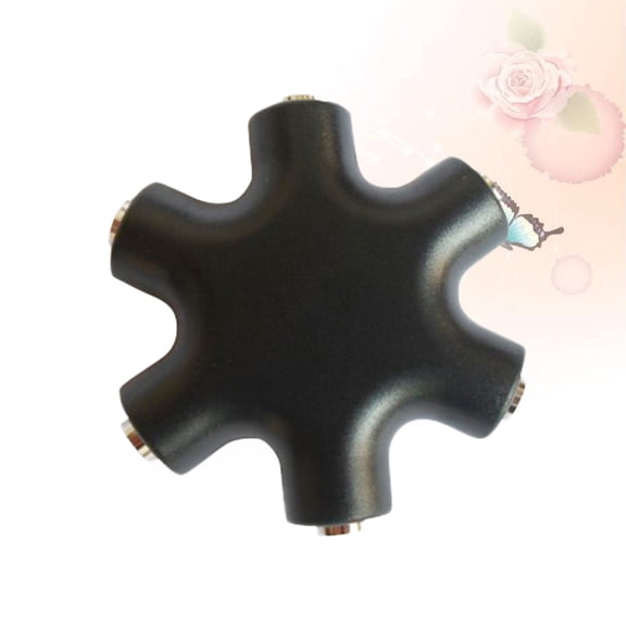 Masteelf .5mm Earphone Splitter Adapter for Sharing Music with 5 Outputs Compatible with Audio Players