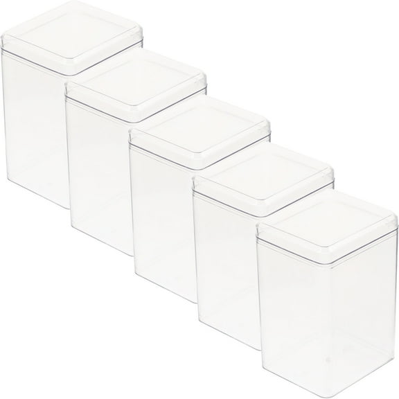 Masteelf 5pcs Action Figure Storage Box Plastic Single Cartoon Figure Doll Display Boxes