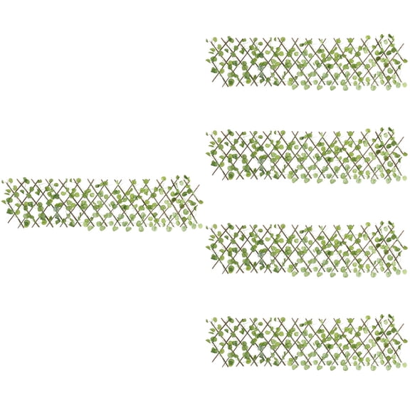 Masteelf 5pcs Artificial Leaf Hedge Fence Fake Green Leaf Fence Fake Leaf Privacy Screen Fence