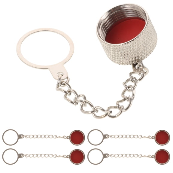 Masteelf 5-Pack Protective Cap Connector Covers with Chain for SO239 Radio Antenna Compatibility