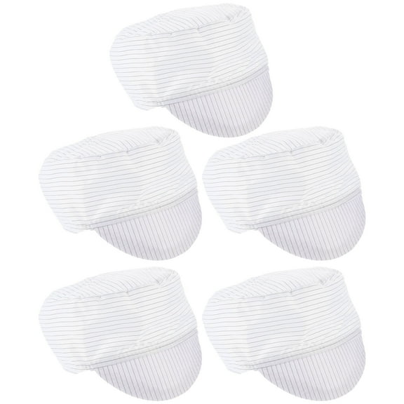 LOLIPPYY 5Pcs Durable Anti Static Working Hat Breathable Mesh Fabric for Workshop Use