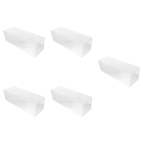 Masteelf 5pcs Clear Display Case Rack for Toy Car Wall-mounted Showcase Box Wall Cabinet Rack