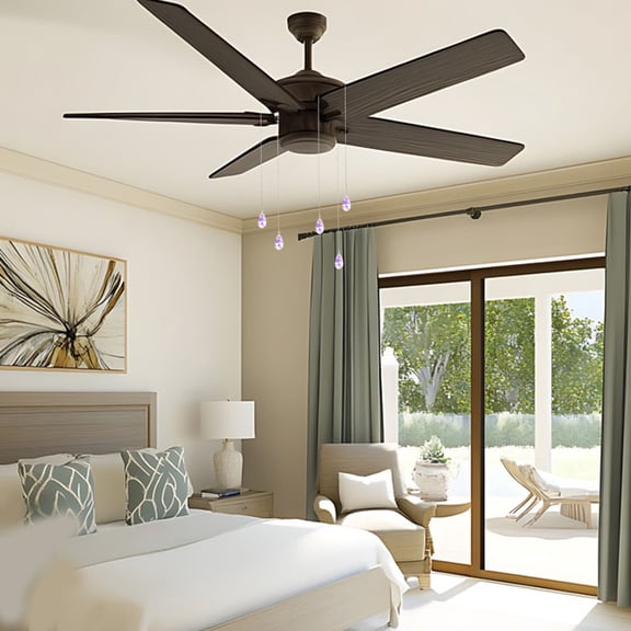 SWETRACE Toilet Light Pull Chain Crystal 5Pcs for Dining Area Homeowners