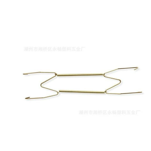 Masteelf 5pcs Decorative Plate Hangers W Shaped Spring Plate Invisible Hook Rack For Plates Plate Holders