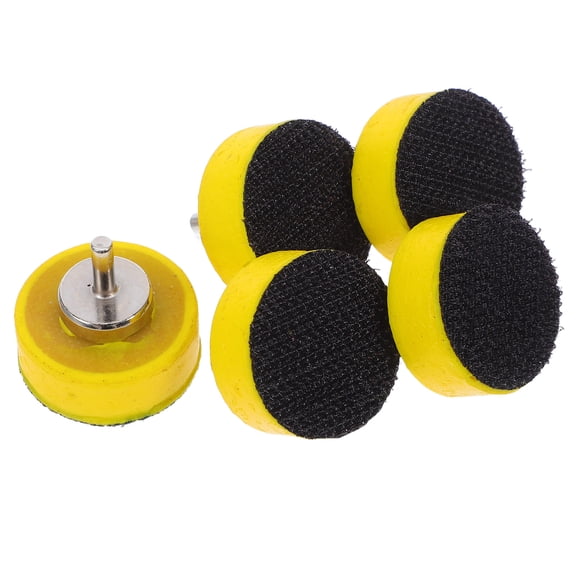 Masteelf 5pcs Efficient Pneumatic Sanding Tool Multi-Purpose Sanding Discs Abrasive Accessories Drill Buffing Pad For Metal Woodworking