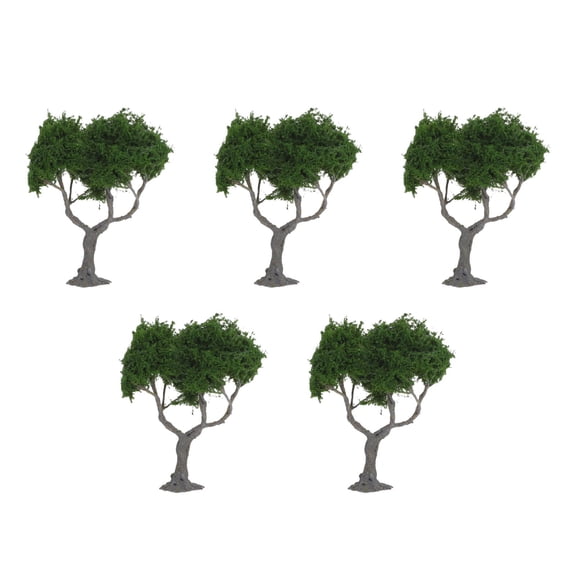 Masteelf 5pcs Model Train Trees Miniature Forest Railroad Trees For Diy Scenery Landscape For Architectural Models Dioramas And Craft Projects Tree