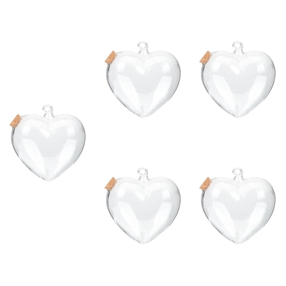 Masteelf 5-Pack Transparent Origami Craft Display Bottles Hanging Wishing Landscape Bottles for Decoration