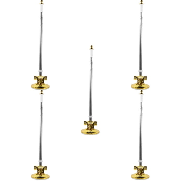 Masteelf 5pcs Outdoor Flag Pole Stand Durable Suction Cup Flagpole Stand Display Car Flag Mount Tool