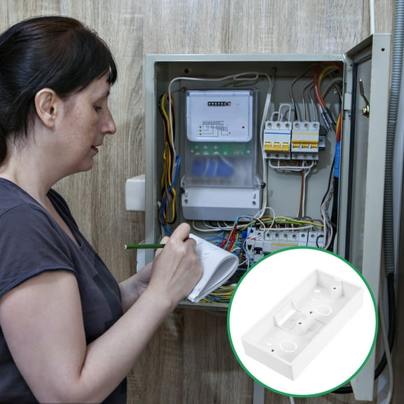 Masteelf 5pcs Repair Electrical Junction Box Wall Mounted Outlet Box Plug In For Outlet Box Outlet Box Electrical Box Universal Junction Box For Electrical Switch