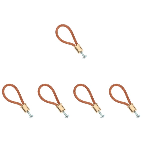 Masteelf 5-Pack Rustic Rope Handle Cabinet Knobs and Barn Door Pulls for Kitchen Drawers and Cabinets
