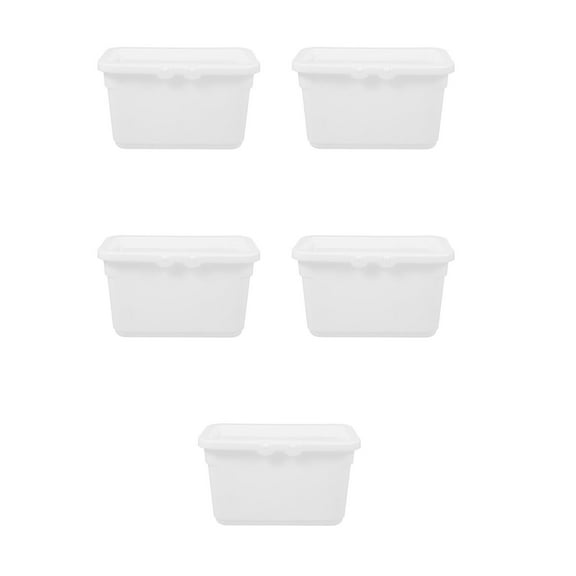 Masteelf 5pcs Storage Box With Lid For Laundry Pod Laundry Pod Organizer Dryer Sheet Holder With Lid Laundry Room Organization Bathroom Washing Powder Holder Container