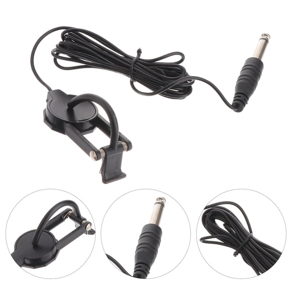 Masteelf 6.35mm Jack Clip On Pickup for Acoustic Violin Guitar Mandolin Banjo Ukulele Lute