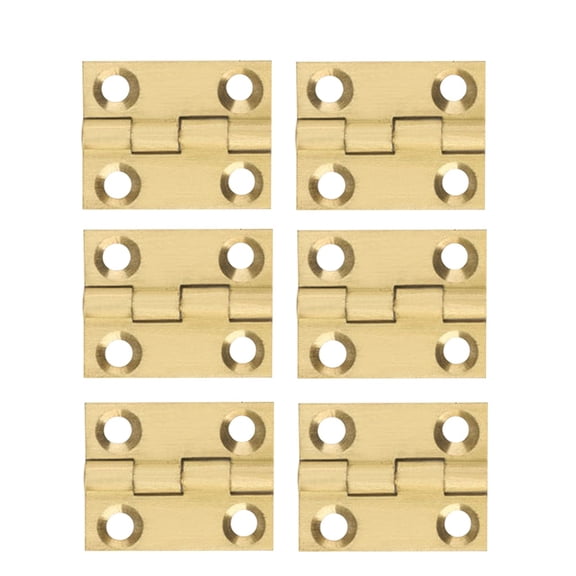 CTIRCHIU Cabinet Door Hinges - Copper Golden for Home Decoration 6Pcs