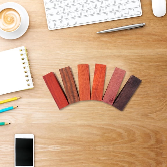 Masteelf  6 PCS Pen Blank Hardwood Blanks Crafting Materials