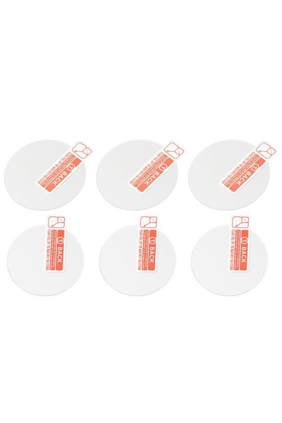 6-Pack Tempered Glass Screen Protectors for Smartwatch, Scratch Resistant, Bubble-Free, Film Guard