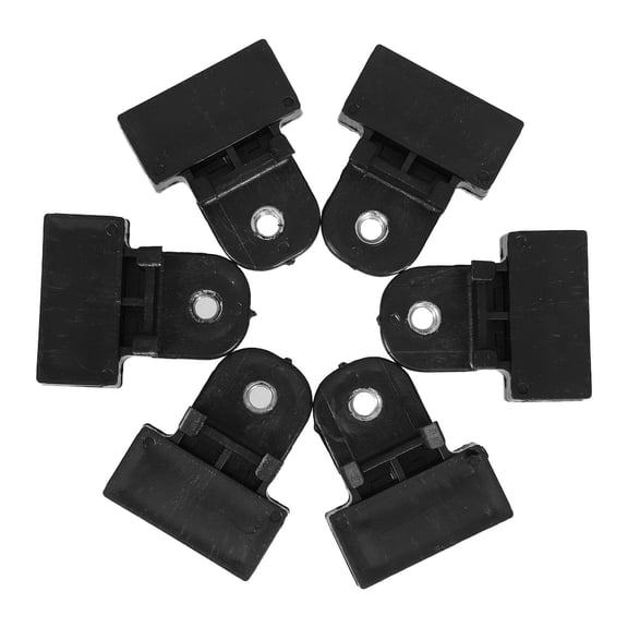 Masteelf 6-Pack Black Car Door Window Frame Adjuster Connector Brackets for Vehicle Window Repair
