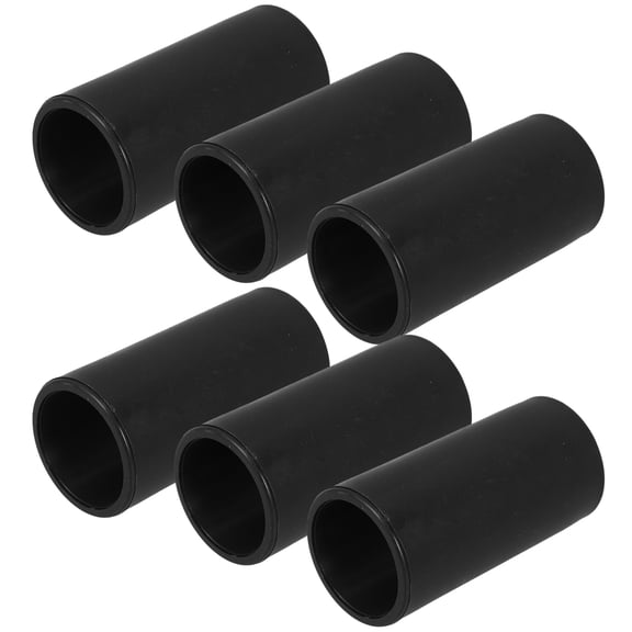 Masteelf 6 Pcs Cartoon Photo Sleeve Cover Mop Rod Extension Sleeve 6.10X3.20X3.20CM Black