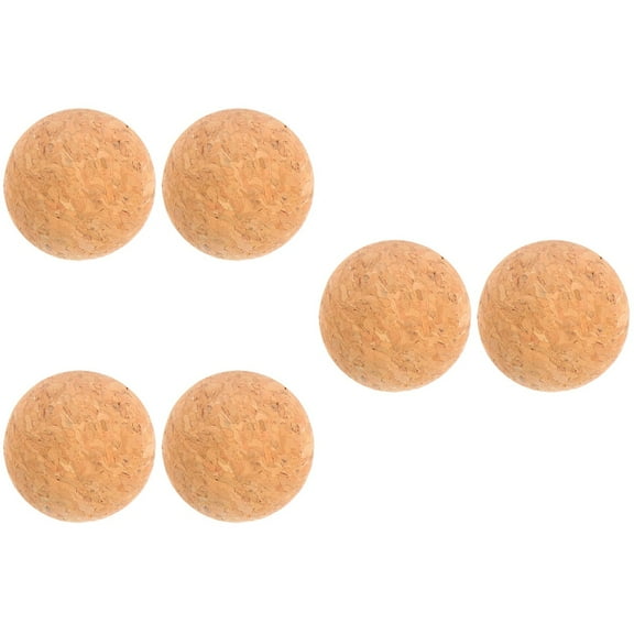 Masteelf 6 Pcs Cork Ball Bottle Stoppers Wine Stoppers Cork Stopper Wine Sealers (Yellow)