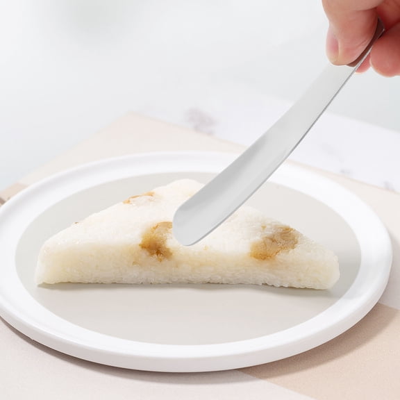 Masteelf 6 Pcs Creative Stainless Steel Soup Spoon Multifunctional Mini Long Flat Spoon Coffee Ice Tea Egg Custard Spoon Gadget for Home Hotel Restaurant (Silver)