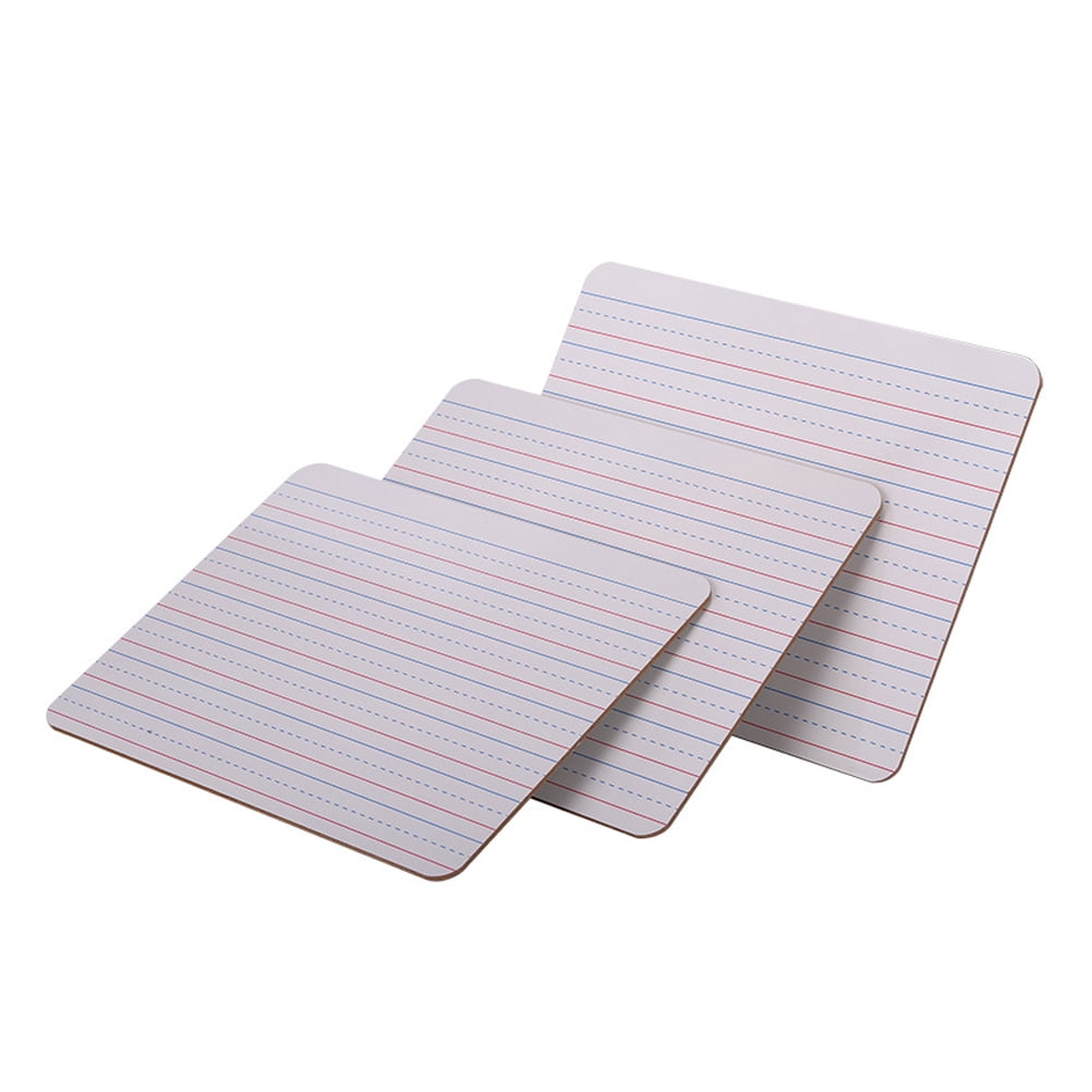 2 Pack 9"X12" Dry Erase Boards, Double Sided Small Whiteboards With Lines For Kids Students Education Teacher Classroom Mini Portable Drawing Learning Lapboards With 8 Colors Pens 2 Erasers 378088985548210186