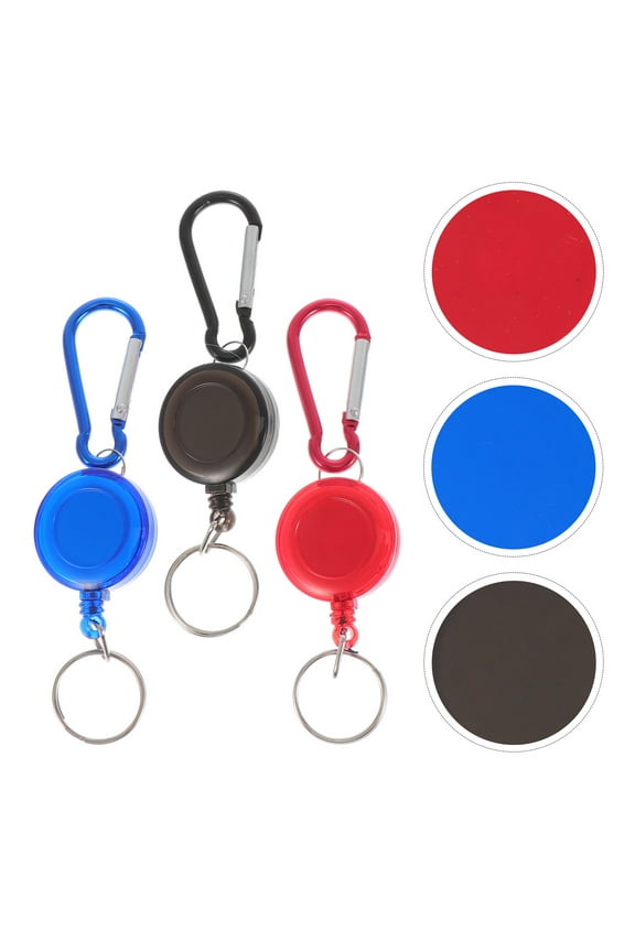 6 Pcs Extendable Rings Easy to Carry Key Chain Handbag Buckles