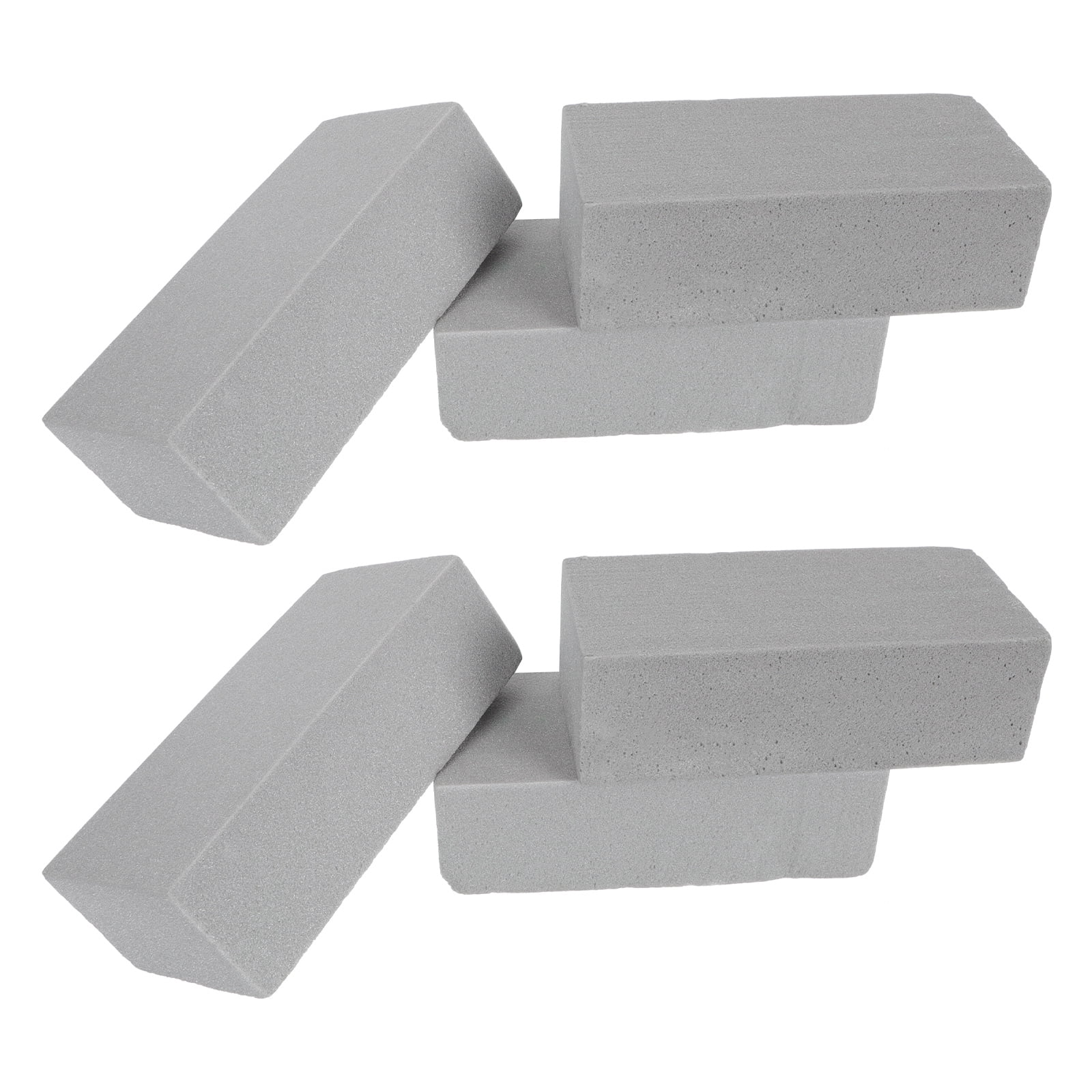 Masteelf Flower Arrangement Mud for DIY High Density Foam Black Color 6 Pieces Practical for Flower Shop Wedding Decor