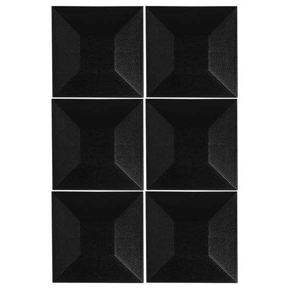 Masteelf 6 Pcs Gate Finials Windproof Plug Car Window Flagpole Black