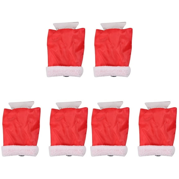 Masteelf 6 Pcs Glove Type Snow Removal Shovels Christmas Car Snow Cleaning Tools