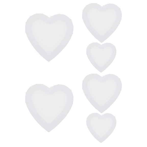 Masteelf 6 Pcs Heart-Shaped Canvas Love Frames Set for Painting and Professional Art Display